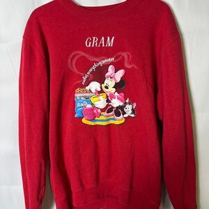 Vintage 90s Disney Gram Minnie Mouse‎ Sweatshirt y2k grandma